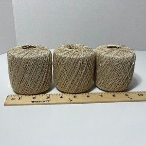 Aunt Lydia's Metallic Crochet Thread Natural/Gold